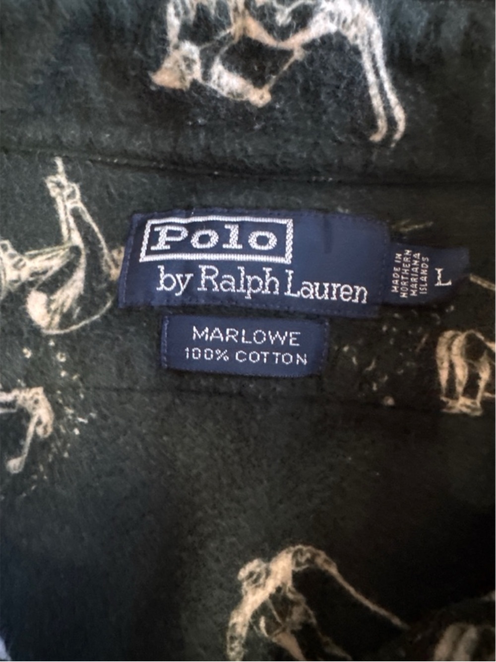 Vintage 90’s Polo Ralph Lauren Marlowe Ski Button Up Flannel Size Large - Picture 4 of 6